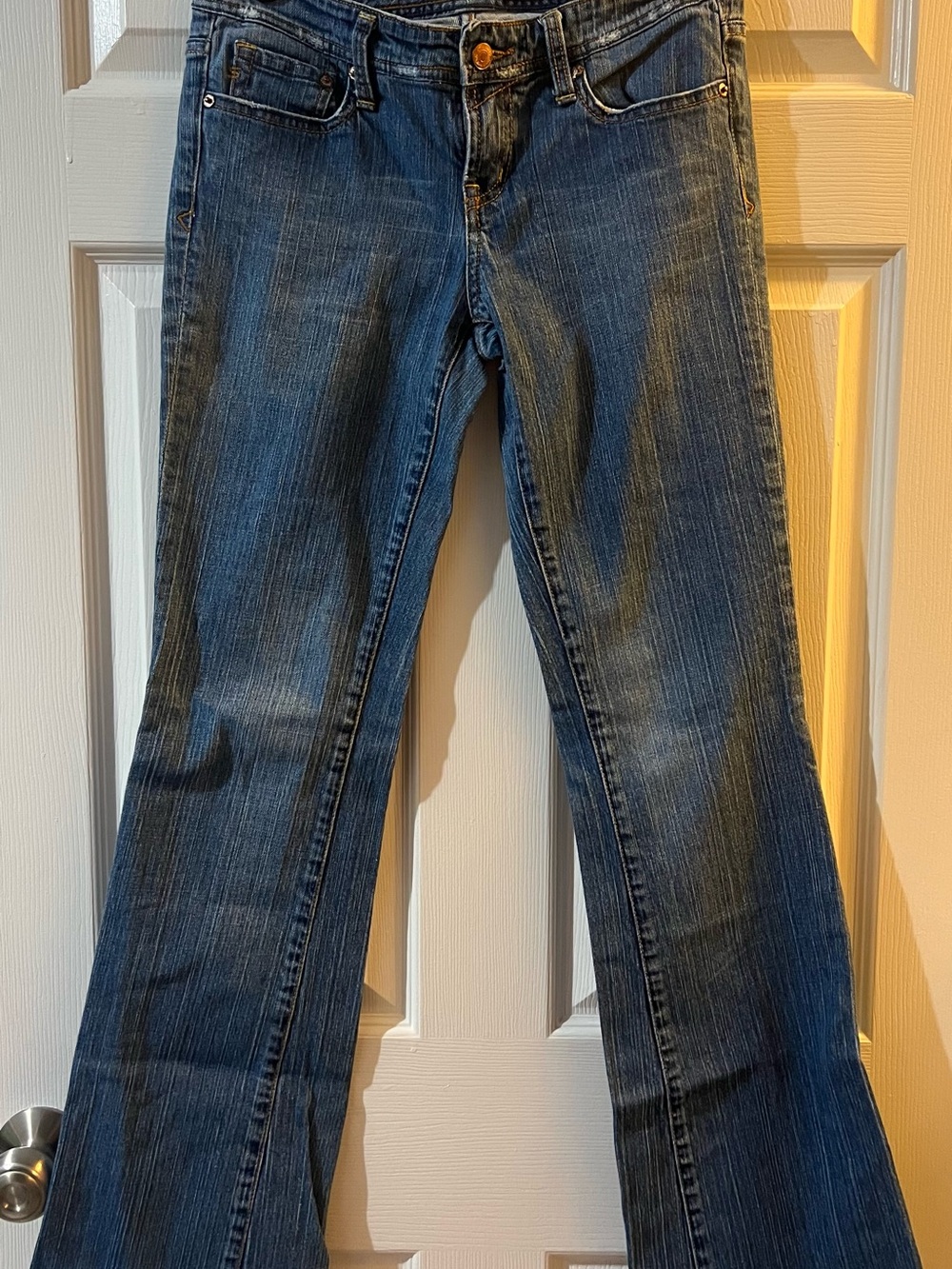 Seven7 Women's Dark Blue Flared Jeans